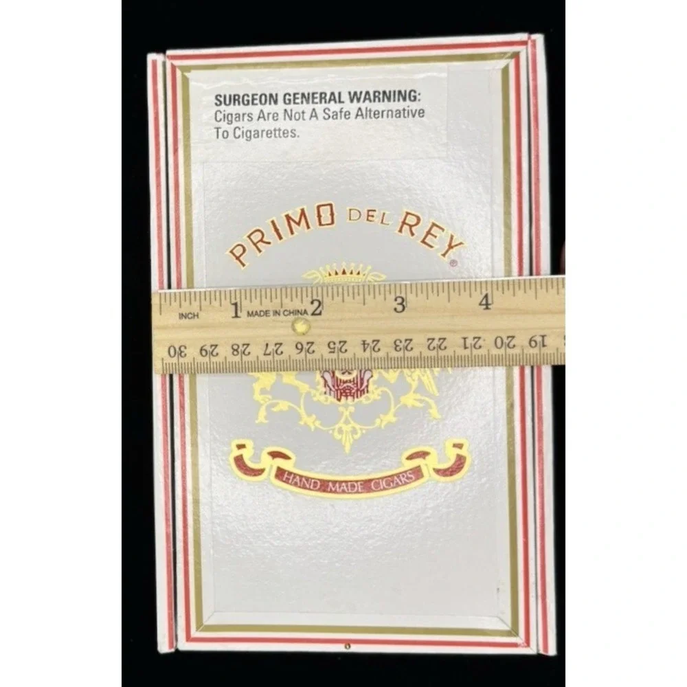 Primo del Rey Cigar Box Empty Wooden Humidor Style Box 15 Churchill Decor Storag